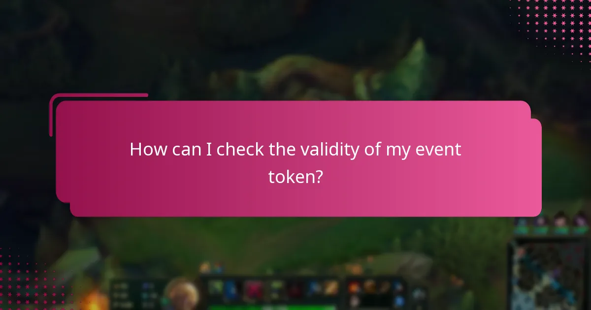 What does event token expiration mean?