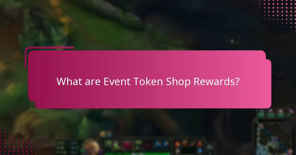 What is the pricing structure for Event Token Shop items?