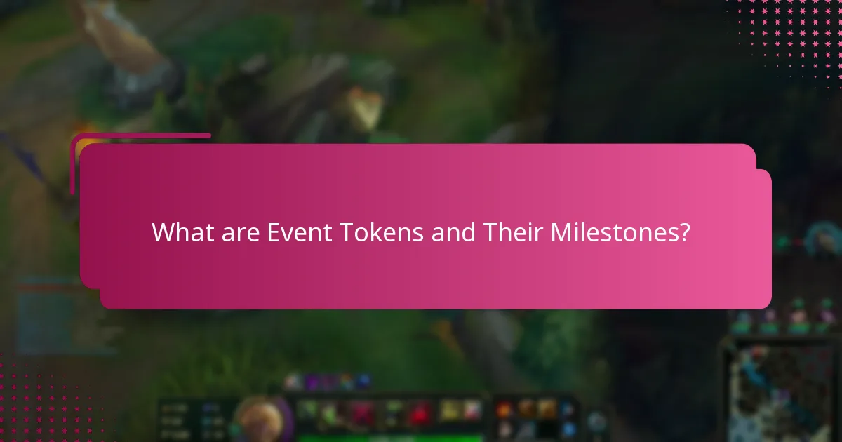 How can I track progress towards event token milestones?