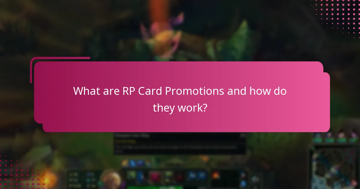 Which special events trigger additional RP Card promotions?