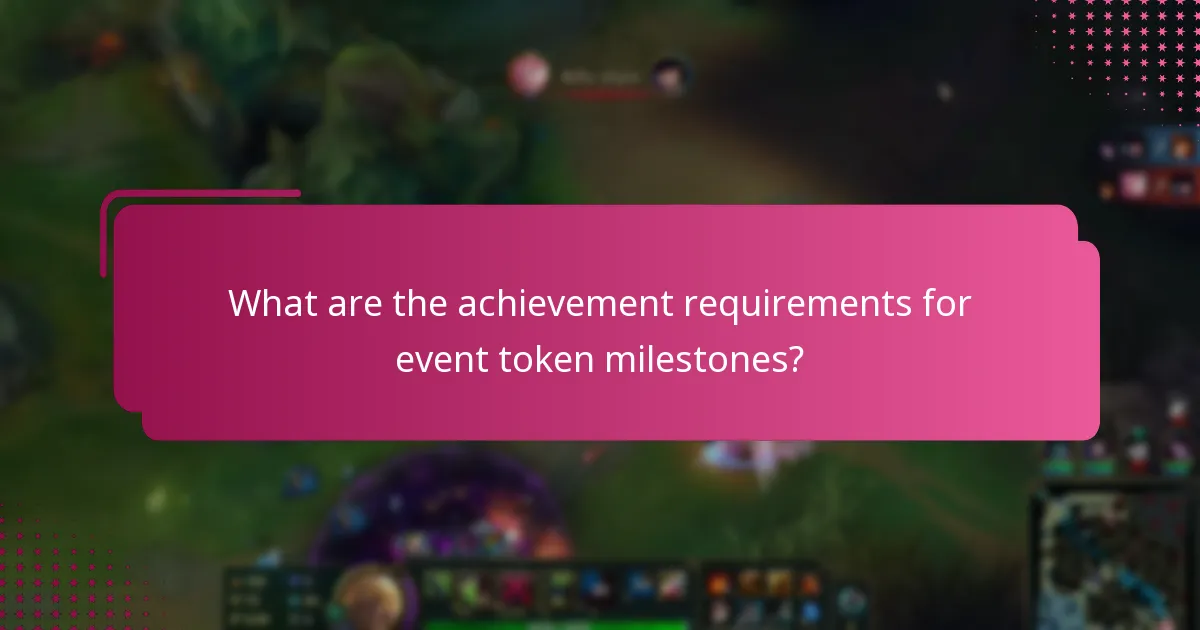 What rewards are associated with event token milestones?