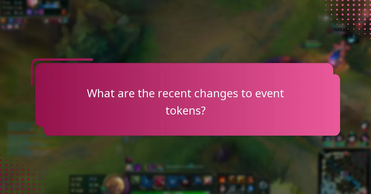 What are common user questions about event token updates?