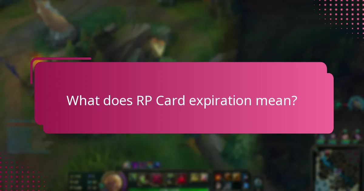 What are the risks of not renewing an RP Card on time?