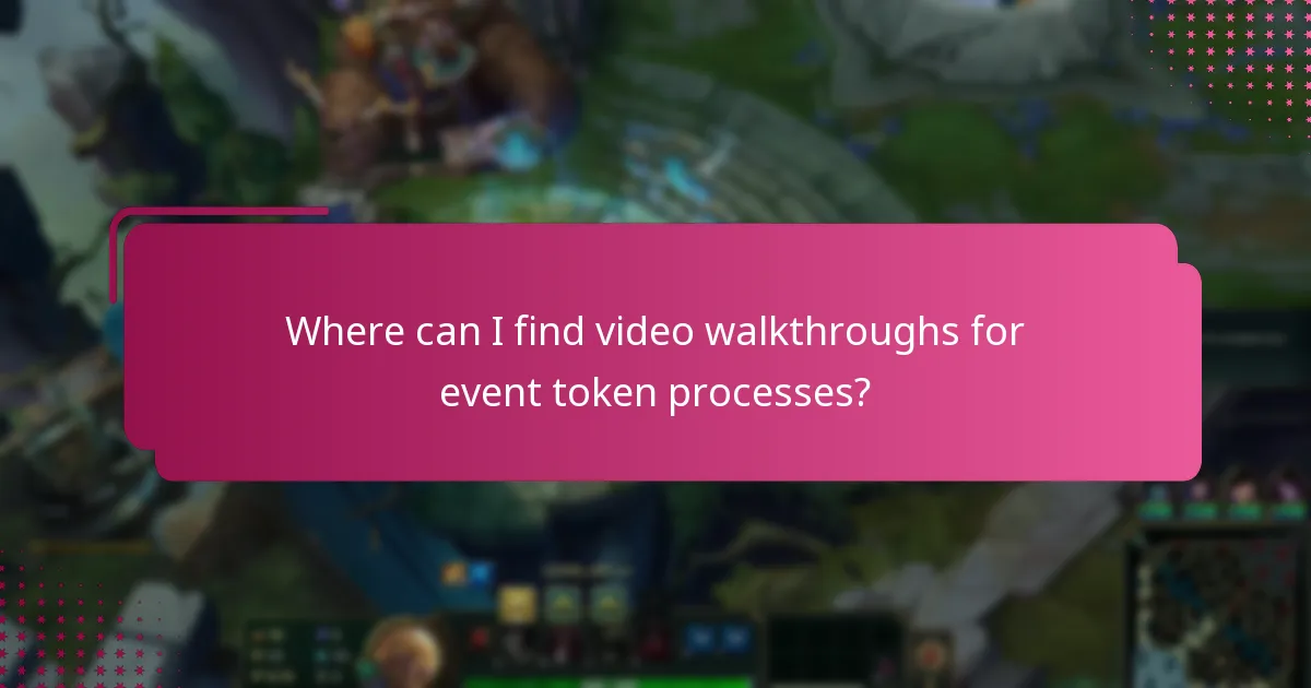 Which tools can assist in event token management?